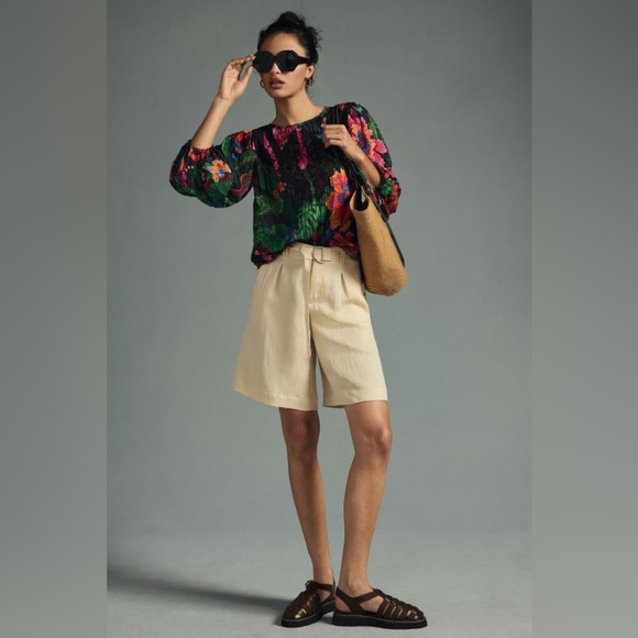 NWT Farm Rio Black Blooming Garden Blouse - Picture 7 of 13